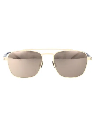Saint Laurent Sl 665 Sunglasses In 005 Ivory Crystal White