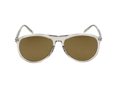 Saint Laurent Eyewear In Beige Beige Brown