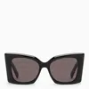 Saint Laurent Sl M119 Blaze Rectangular Sunglasses In Black