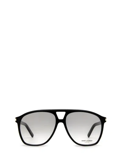 Saint Laurent Eyewear Pilot Frame Tinted Sunglasses In Black