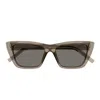 Saint Laurent Mica Sl 276 045 Cat Eye Sunglasses In Brown