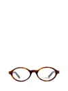 Saint Laurent Jeanne Oval-framed Acetate Glasses In Brown
