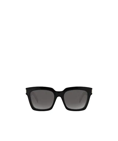 Saint Laurent Eyewear Butterfly Frame Sunglasses In Black
