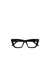 Saint Laurent Sl 737 Mica Thin Linea Sl Logo 001 Black Black Sunglasses In Black