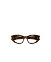 Saint Laurent Eyewear Cat-eye Frame Glasses In Brown