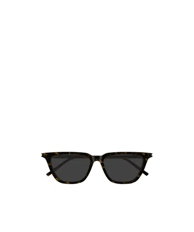 Saint Laurent Eyewear Cat Eye Frame Sunglasses In Black