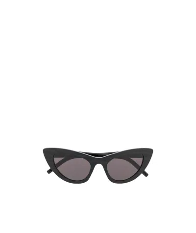 Saint Laurent Eyewear Cat-eye Frame Sunglasses In Black