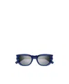 Saint Laurent Eyewear Cat-eye Frame Sunglasses In Blue