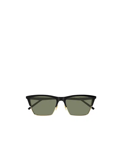 Saint Laurent Eyewear Cat-eye Frame Sunglasses In Green