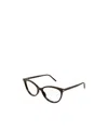 Saint Laurent Eyewear Cat-eye Frames Glasses In Brown