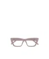 Saint Laurent Eyewear Cat-eye Glasses In Nude