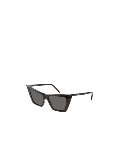 Saint Laurent Eyewear Cat-eye Sunglasses In Gray