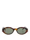 SAINT LAURENT SAINT LAURENT EYEWEAR OVAL FRAME SUNGLASSES