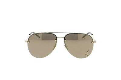 Saint Laurent Eyewear Classic Aviator Sunglasses In Multi