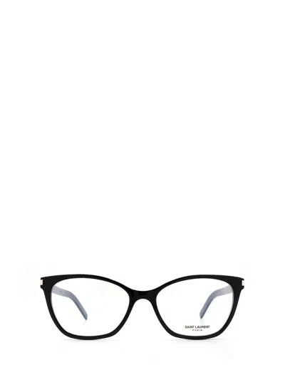 Saint Laurent Eyewear Cat-eye Frames Glasses In Green