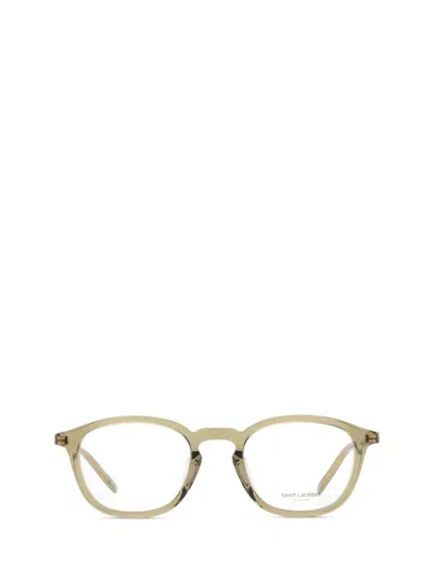 Saint Laurent Eyewear Eyeglasses In Yellow