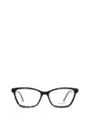 Saint Laurent Square Frame Glasses In Brown
