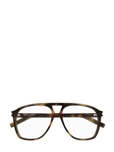 Saint Laurent Eyewear Eyeglasses In Brown