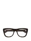 Saint Laurent Rectangle-frame Glasses In Brown