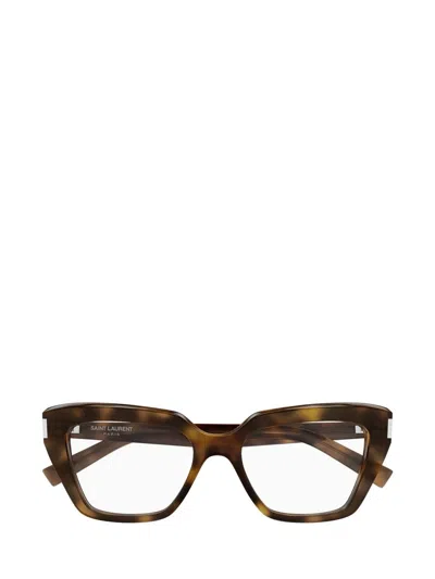 Saint Laurent Eyewear Eyeglasses In Brown