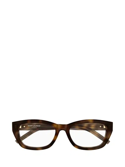 Saint Laurent Eyewear Eyeglasses In Brown