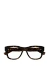 Saint Laurent Square Frame Glasses In Brown