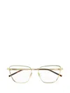 Saint Laurent Butterfly-frame Glasses In Gold