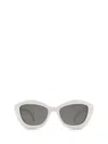 Saint Laurent Sl68 Cat-eye Frame Sunglasses In Beige