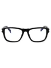 Saint Laurent Rectangle-frame Glasses In Black-crystal-transparent