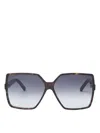 Saint Laurent Womens Brown Betty Havana Square-frame Sunglasses In Brown