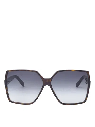 Saint Laurent Womens Brown Betty Havana Square-frame Sunglasses