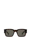 Saint Laurent Square Sunglasses With Tinted Lenses And Tortoiseshell Frame In Brown