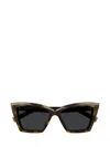 Saint Laurent Butterfly-frame Sunglasses In Brown