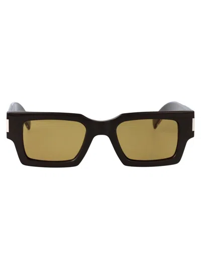 Saint Laurent Eyewear Eyewear In Brown-crystal-brown