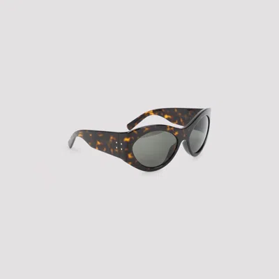 Saint Laurent Eyewear Geometric-frame Tortoiseshell Sunglasses In Brown