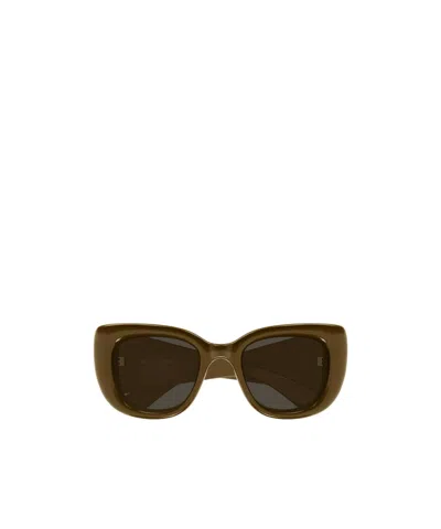 Saint Laurent Eyewear Howl Butterfly Frame Sunglasses In Brown