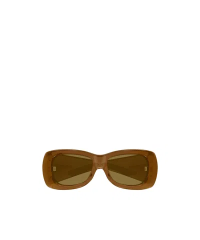 Saint Laurent Eyewear Howl Oversized Frame Sunglasses In Brown