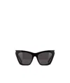 Saint Laurent Eyewear Kate Cat-eye Frame Sunglasses In Black