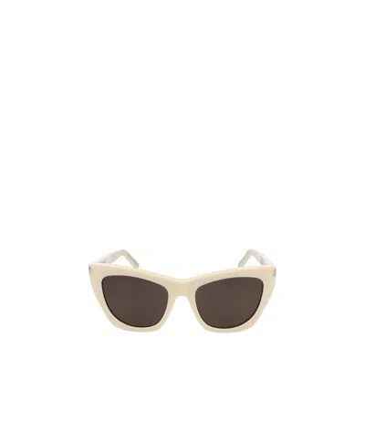 Saint Laurent Eyewear Kate Cat Eye Frame Sunglasses In Brown