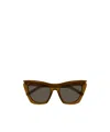 Saint Laurent Eyewear Kate Cat Eye Frame Sunglasses In Brown