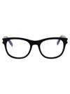 Saint Laurent Sl 548 Slim Opt Glasses In 001 Black Crystal Transparent