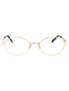 Saint Laurent Sl 692 Opt Glasses In 002 Gold Gold Transparent