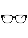 Saint Laurent Black-black-transparent Recycled Acetate Glasses In Black
