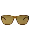 Saint Laurent Brown-brown-brown Bio Injection Sunglasses In Brown
