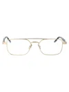 Saint Laurent Rectangle-frame Glasses In Gold