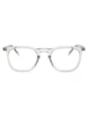 Saint Laurent Beige Beige Transparent Acetate Glasses In Transparent