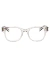 Saint Laurent Transparent Glasses In Beige-beige-transparent