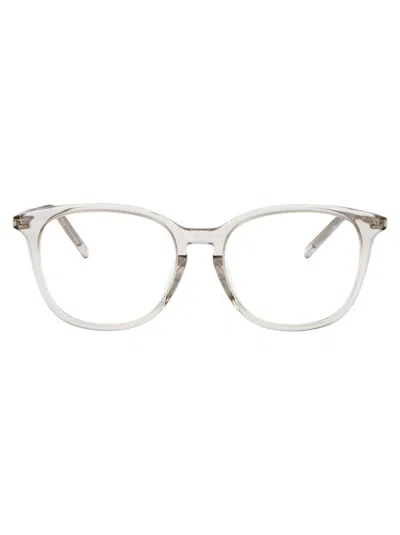 Saint Laurent Eyewear Optical In Beige-beige-transparent