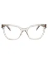 Saint Laurent Sl 748 Glasses In Beige-beige-transparent