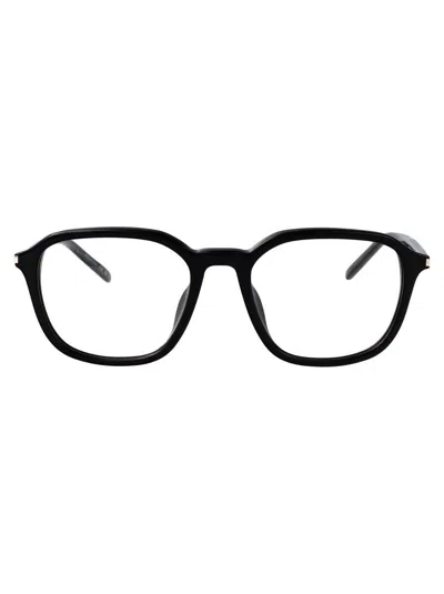 Saint Laurent Eyewear Optical In Black-black-transparent
